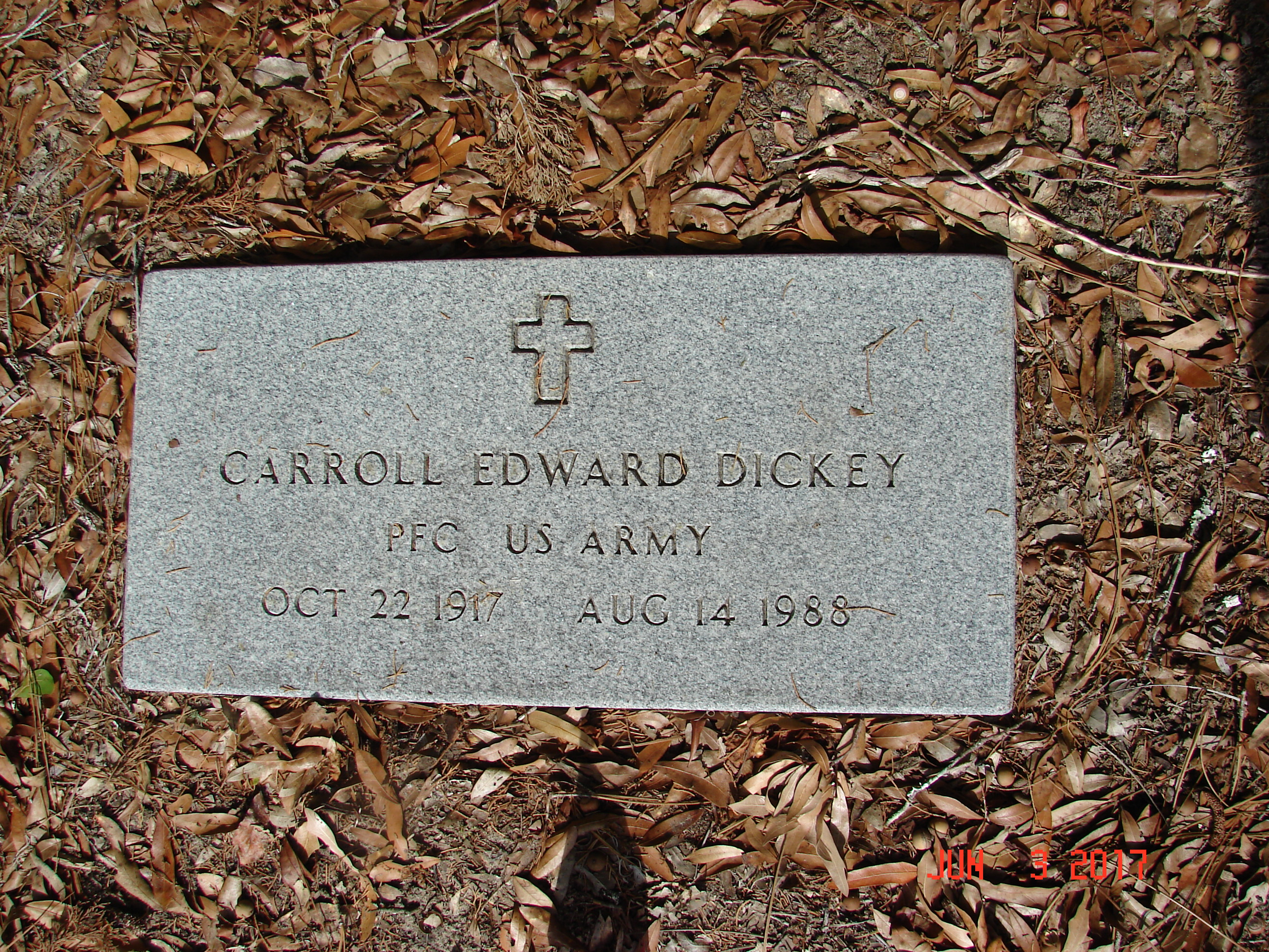 Photograph of Carroll Edward Dickey 